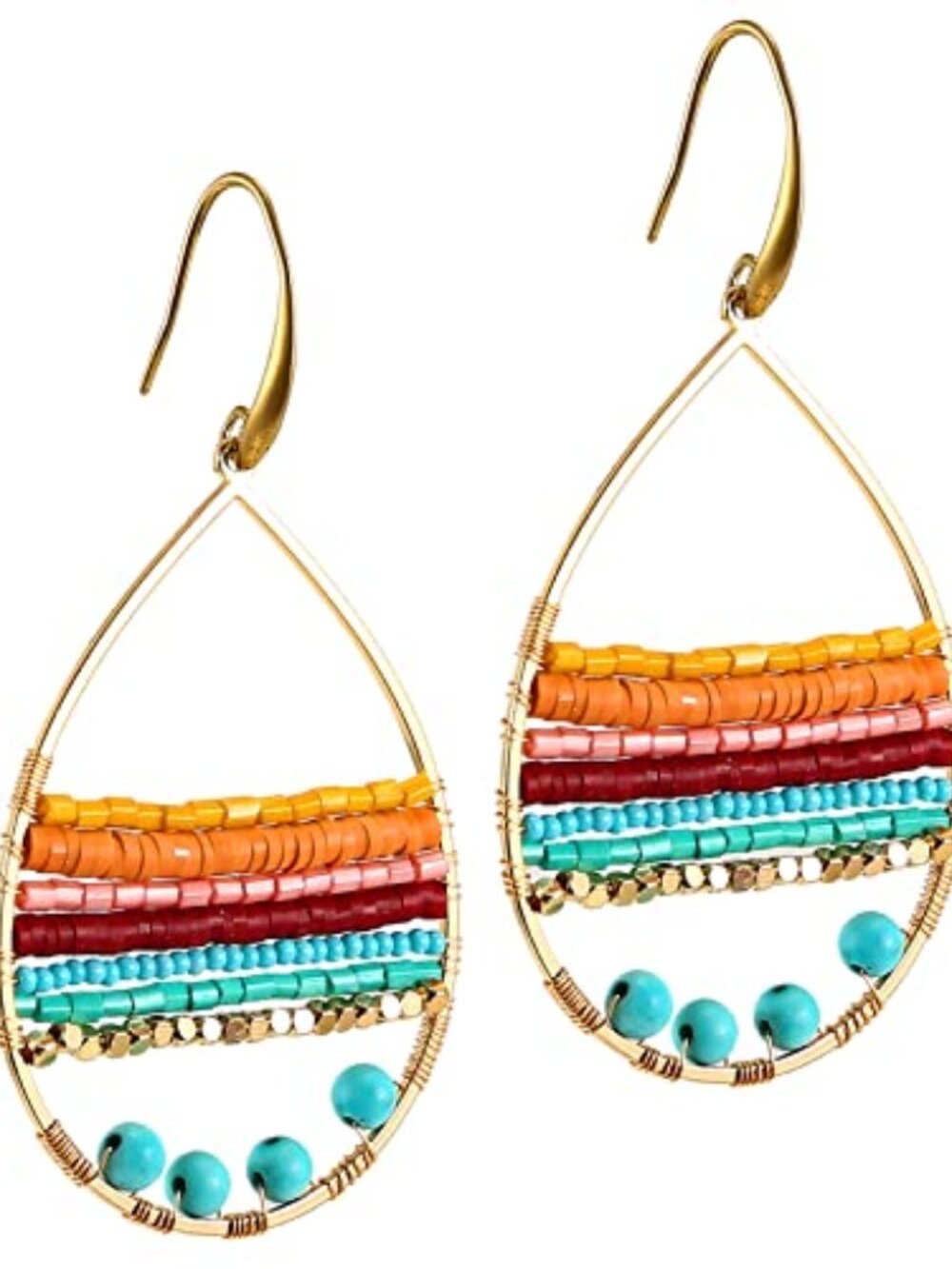 Beaded Earrings for Women Boho Earrings for Women Bohemian Dangle Earrings